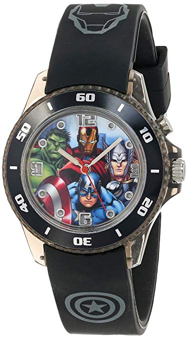 Marvel The Avengers Kids' AVG3508 Watch with Black Rubber Band