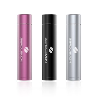 [3-Pack] Portable Power Bank, ZeroLemon JuiceStick 2600mAh Portable Charger Power Bank External Battery for iPhone, iPad, Samsung and More-Black, Pink, Silver