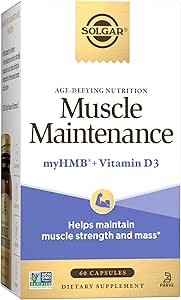 Solgar Muscle Maintenance Age-Defying Nutrition for Men & Women—Support Muscle Mass with HMB (β-Hydroxy βmethylbutyrate) and 125% Daily Value of Vitamin D, Soy and Gluten Free, 20 Servings