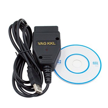 MvdiagTM VAG Cable KKL 409.1 USB Interface diagnostic Cable Auto Scanner Scan FTDI FT232 Chip OBD2 Black Adapter