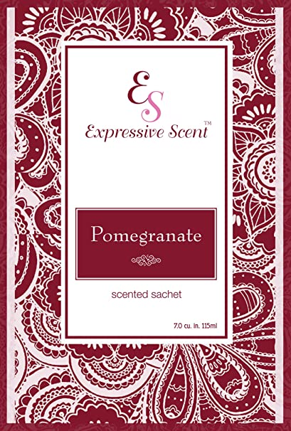 Pomegranate Scented Sachet Envelope Air Freshener By Expressive Scent - 12 Pack