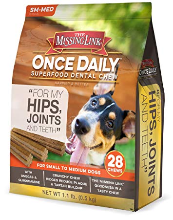 The Missing Link Once Daily Hip & Joint Superfood Dental Chew - Small/Meduim Dog