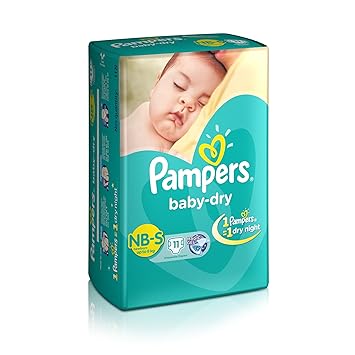 Pampers Baby Dry Diapers, New Born, 11 Count