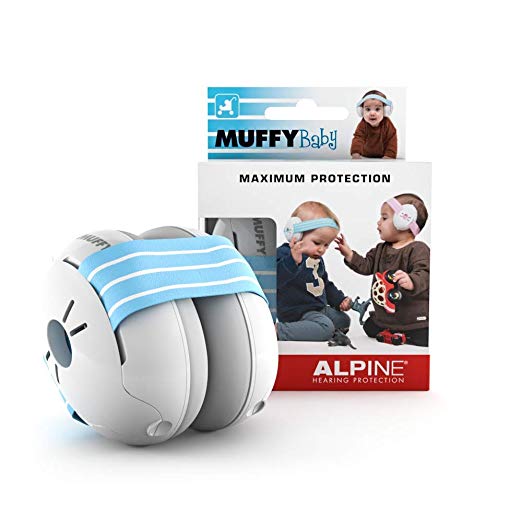 Alpine Hearing Protection Muffy Baby Ear Protection–Baby Ear Muffs–Noise Protection for Babies and Toddlers Upto 36 Months–Comfortable Infant Ear Protection-Prevent Hearing Damage & Improve Sleep,Blue