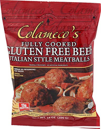 Colameco, Beef Meatball Italian Gluten-Free Frozen, 14 oz