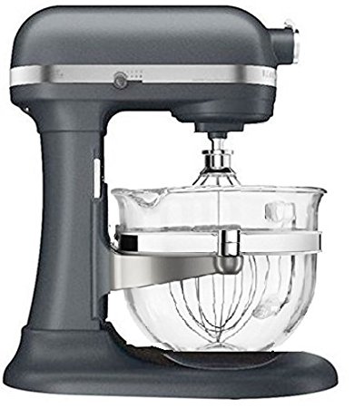 KitchenAid KF26M2XGR 6-Qt. Professional 600 with Glass Bowl Grey