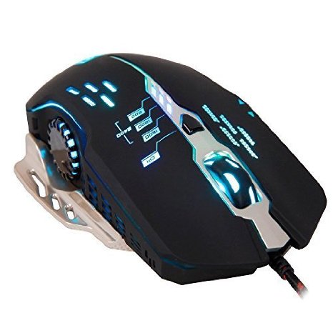 SADES Flash Wing Wired USB PC Gaming Mouse Mice2400 DPI 6 ButtonsOmron Micro SwitchesBlack