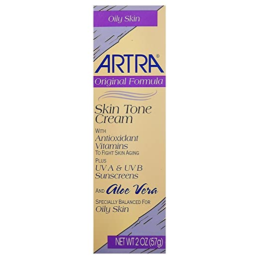 Artra Skin Tone Cream for Oily Skin, 2 oz (Pack of 2)