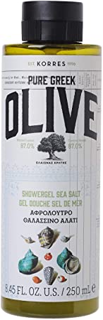 Korres Pure Greek Olive & Sea Salt Shower Gel 250ml, Vegan