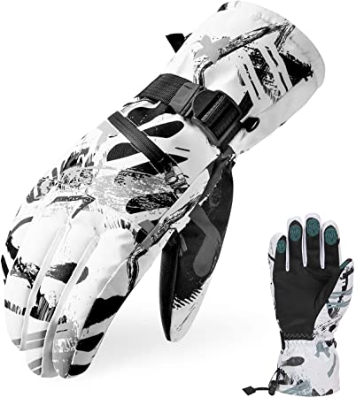 Ski Gloves, Waterproof Snow Gloves -30℉ Winter Gloves for Cold Weather Touchscreen Snowboard Gloves Warm for Men Women
