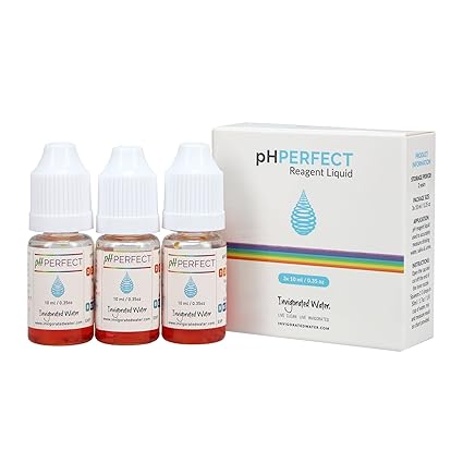 pH Perfect pH Test Kit ? pH Drops for Drinking Water ? Measures pH Levels of Water & Saliva More Accurately Than pH Test Strips ? pH Balance ? Alkaline pH Water Testing Kit, Value 3-Pack