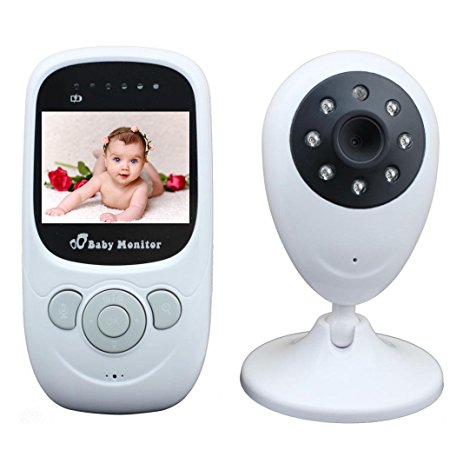 ARCHEER Baby Video Monitor 2.4" TFT LCD Screen with Night Vision Digital Camera 2 Way Voice Talk Temperature Monitoring & Built-in Lullabies