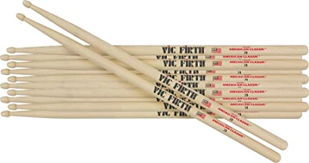 Vic Firth 6-Pair American Classic Hickory Drum Sticks Wood 3A