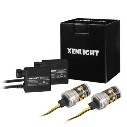 xenLIGHT 9006 XENON HID Headlight Conversion Projector Kit Ballast HB4 8000K White-All bulb sizes and Colors