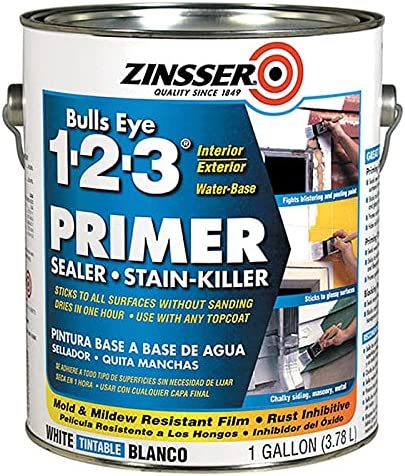 Zinsser 2001 Primer Sealer & Stain Killer Bulls Eye, 1-2-3 Quart (Pack Of 4)