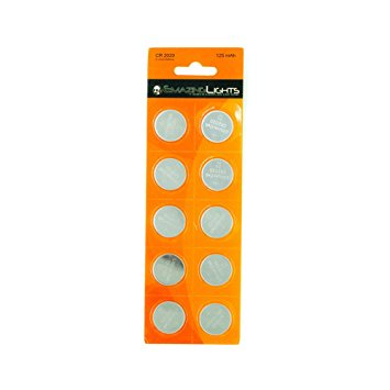 Emazing Lights CR 2020 Batteries (10 Pack) 3v Button Cell Lithium