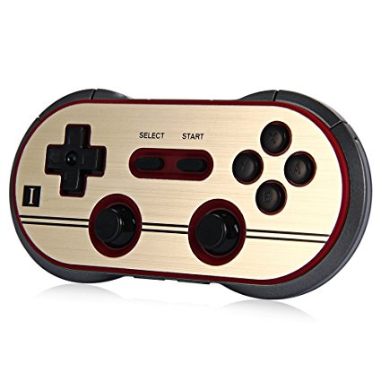 Joyhero Wireless Bluetooth Classic 8Bitdo FC30 Pro Game Controller for iOS and Android Gamepad - PC Mac Linux - Golden