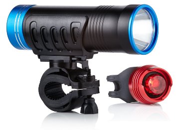 Bike Lights LED by Camden Gear VIVID XVI Light. 200 Lumens Bright, Easy to Fit LED Bicycle Lights. Front and Back