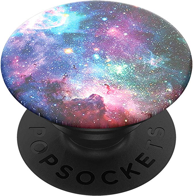 PopSockets PopGrip: Swappable Grip for Phones & Tablets - Blue Nebula