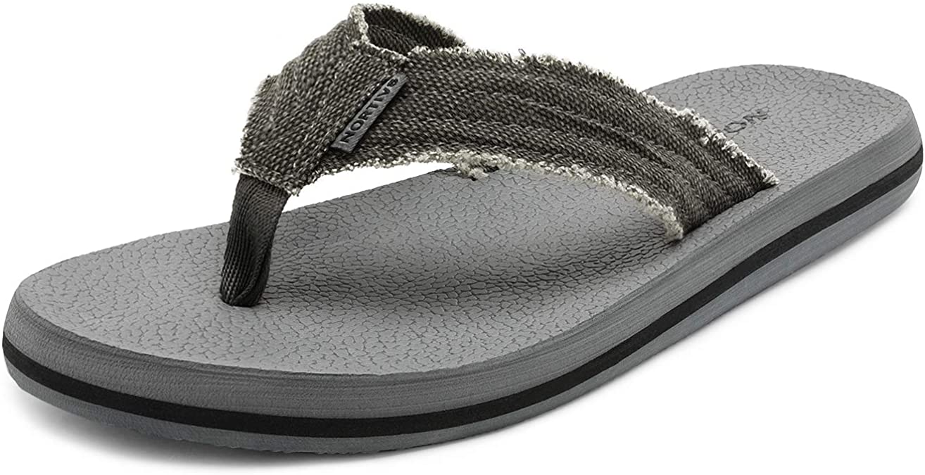 NORTIV 8 Men's Flip Flops Thong Sandals Comfortable Light Weight Beach Sandal