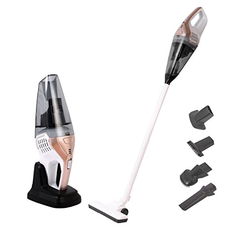 NPOLE Vacuum 2-in-1 Cordless Vacuum Cleaner with Detachable Hand Vacuum Black