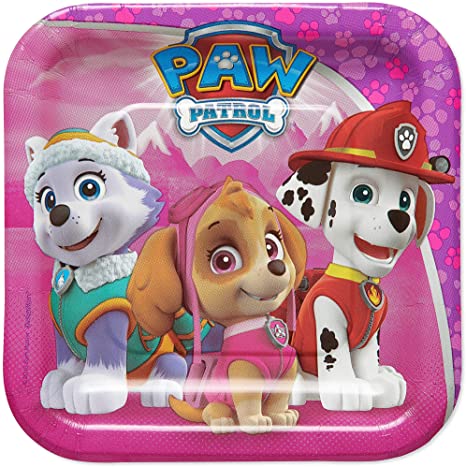 American Greetings Paw Patrol Paper Dessert Plates for Kids (40-Count)