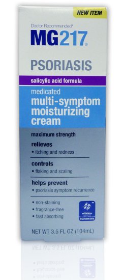 MG217 Psoriasis Medicated Salicylic Acid Formula Multi-Symptom Cream 35 Fluid Ounce