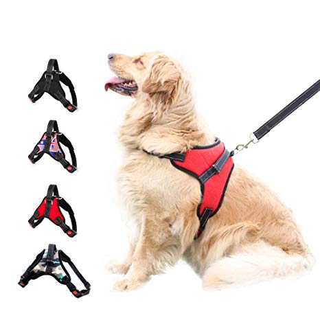 XDgrace Large Pet Dog Harness, Adjustable No-Pull Dog Harness Vest Collar with All Kind of Size