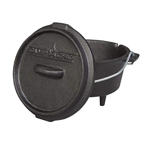 Camp Chef 3/4 Qt Seasoned Cast Iron Mini Dutch Oven