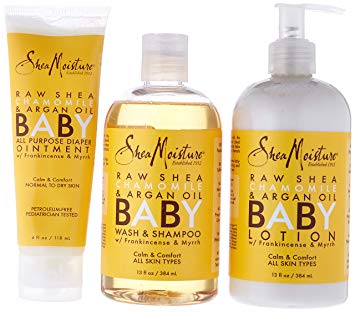 Raw Shea Chamomile & Argan Oil Baby Baby Gift Set 4 Pieces