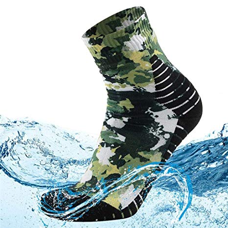 MEIKAN 100% Waterproof Socks, Unisex Breathable Hiking Trekking Ski Wading Socks