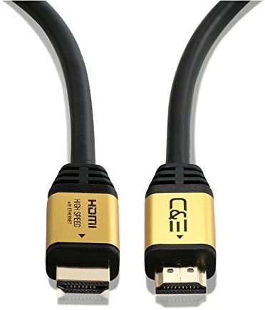 10ft (3M) High Speed Ultra 4K HDMI Cable with Ethernet (10 Feet/3 Meters) Supports 4Kx2K 60HZ, 18 Gbps - 30 AWG - 3D/ARC/CEC/HDCP 2.2/CL3 - Xbox PS4 PC HDTV CNE617602 (2 Pack)