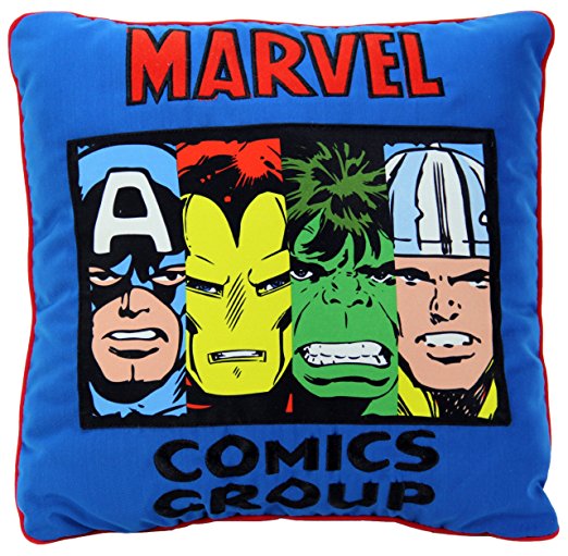 Marvel Heroes 14" x 14" Decorative Throw Pillow