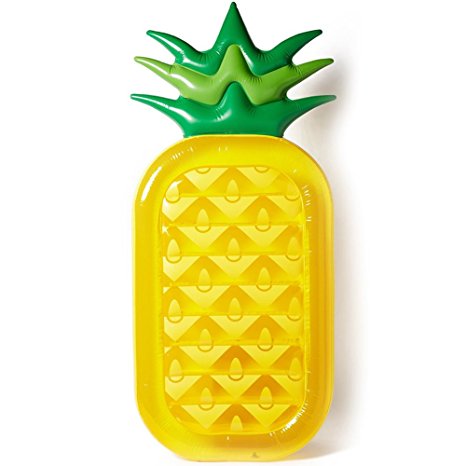 Inflatable Pineapple Pool Float Raft [VICKEA®] Large Outdoor Swimming Pool Inflatable Float Toy Floatie Lounge Toy for Adults & Kids