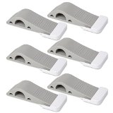 Premium Door Stopper 12-piece Set with 6 Heavy Duty Doorstop Rubber Wedges and 6 Decorative Storage Holders - Ideal Door Stops for Draft Stopping for Baby and Pet Safety for Security for Doors and More