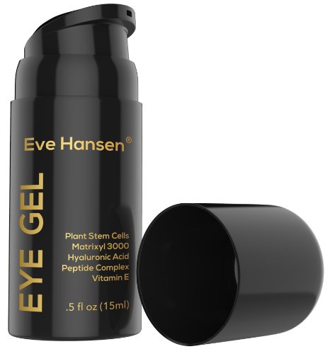 Brilliant EYE GEL by Eve Hansen. Gentle yet Effective for Dark Circles, Puffiness, Wrinkles - SEE RESULTS OR MONEY-BACK - 100% Vegan and Lightweight Cream with Organic & Natural Anti-Aging Ingredients