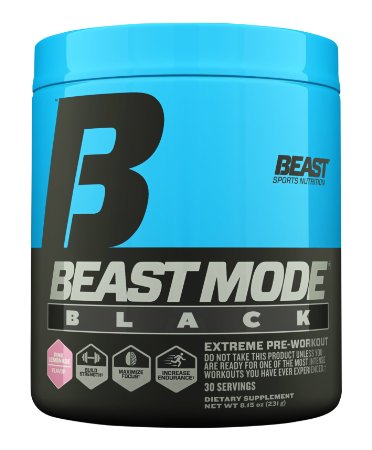 Beast Sports Nutrition, Beast Mode Black, Pink Lemonade, 30 Servings