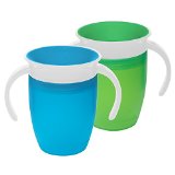 Munchkin Miracle 360 Trainer Cup GreenBlue 7 Ounce 2 Count