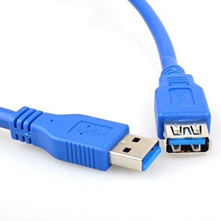 ULTRICS® USB 3.0 Extension Cable Type A Male To Female High Speed, Super fast 5Gbps Data Transfer Sync lead (2 Meters)