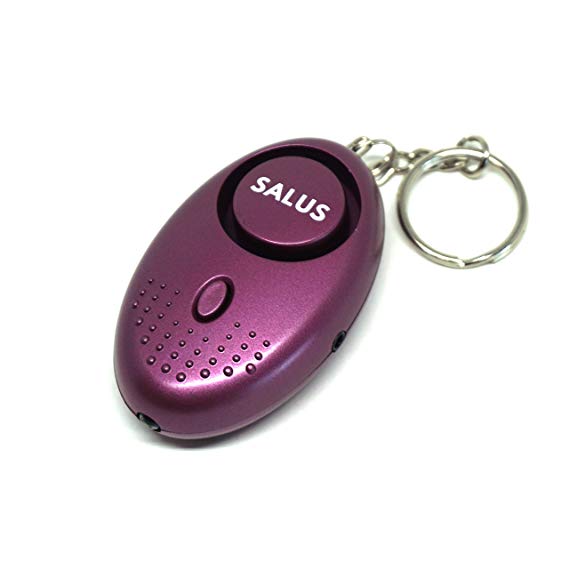 Personal Emergency Security Alarm - SALUS Self-Defense Alarm - 130db with LED Flashlight - 2-Pack