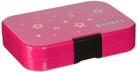 YUMBOX Leakproof Bento Lunch Box Container (Parisian Pink) for Kids with Glow-in-the-dark Stars!