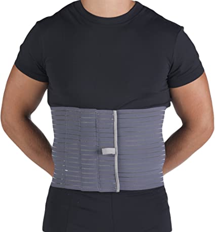 OTC Abdominal Binder for Men, Ribbed Elastic Compression, Select Series, Medium