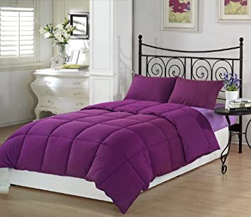 5 Piece Purple & Lavender Twin Extra Long Bedding Set by Ivy Union