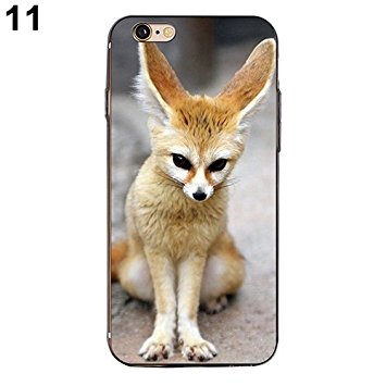 EUNOMIA 3D Animals Cat Wolf Lion Gorilla Lizard Rabbit Pattern Hard PC Soft TPU Frame Back Case Cover For Apple Samsung - #11 for iPhone 6 Plus/6S Plus