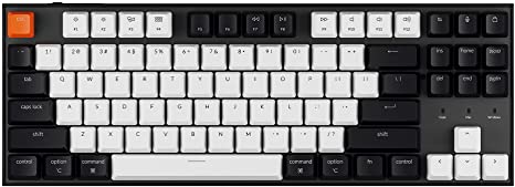 Keychron C1 Hot-swappable Wired Mechanical Keyboard for Mac Layout, Keychron Mechanical Blue Switch/USB Type-C Cable/ABS Keycaps Tenkeyless 87 Keys Computer Keyboard for Windows PC Laptop