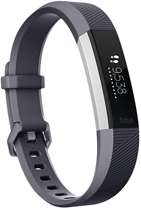 Fitbit Alta Heart Rate Monitor, Blue/Gray, Large (International Version), 0.05 Pound