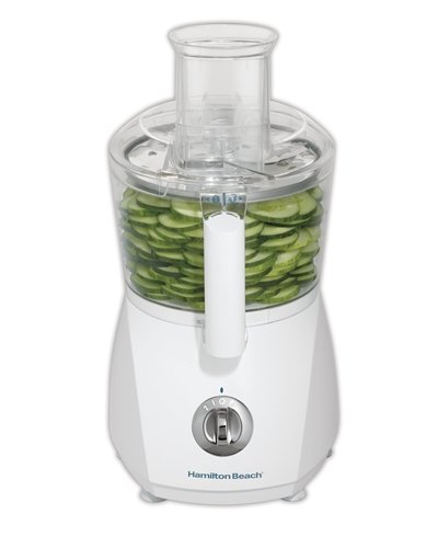 Hamilton Beach 70610 500-Watt Food Processor, Standard Packaging, White