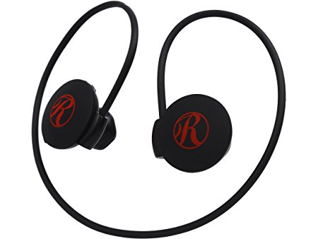 Rosewill E-MotionWireless-BKR R-Studio Black with Red Bluetooth Stereo Wrap Around Wear Sport Headphones with Handsfree Mic