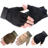 Vbiger Military Half-finger Fingerless Tactical Airsoft Hunting Riding Cycling Gloves