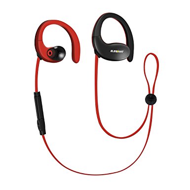 Bluetooth Headphones, ELEGIANT Sports Wireless Earbuds Bluetooth 4.1 with Mic AptX Stereo Headset CVC 6.0 Noise Cancelling IPX5 Waterproof 17H Playtime Earphones Secure Fit for Gym Running Workout